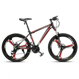 Chengke Yipin Bicicletas de montaña Bicicleta de bicicleta de montaña Bicicleta de velocidad variable para adultos 26 pulgadas Una rueda Marco de aluminio Estudiante joven amortiguador bicicleta de montaña-Rojo_27 velocidades