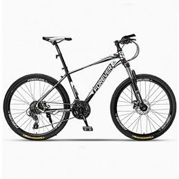 Great Bicicleta Bicicleta de montaña, Bicicleta De Montaña Para Adultos Para Hombre, Bicicleta Ligera Para Estudiante De 26 Pulgadas Marco De Acero Al Carbono Bicicletas De Carretera Doble(Size:24 speed , Color:White)