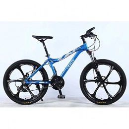 ZHTY Bicicletas de montaña Bicicleta de montaña de 24 pulgadas y 24 velocidades para adultos, cuadro completo de aleacin de aluminio liviano, suspensin delantera de la rueda Bicicleta de desplazamiento para estudiantes todot