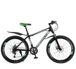 FREIHE Bicicleta Bicicleta de montaña de 26 pulgadas de 21 velocidades para adultos, marco completo de acero al carbono, suspensión delantera de la rueda para hombre, freno de disco