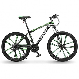 Great Bicicleta Bicicleta de montaña, Hombres De La Bicicleta De Montaña, Ruedas De 26 Pulgadas 27 Bicicletas De Velocidad Para Las Bicicletas De La Carretera De Ahorro De Mano De Obra, Fr(Size:27 speed , Color:Green)