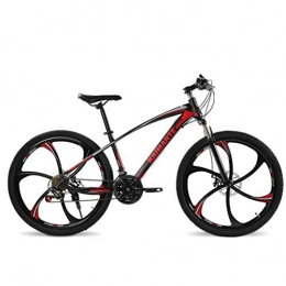 WYLZLIY-Home Bicicletas de montaña Bicicleta de montaña Mountainbike Bicicleta Barranco de bicicletas de 24" Rueda de doble disco de freno de montaña bicicletas con suspensión delantera, 21 24 27 velocidades marco de acero al carbono B