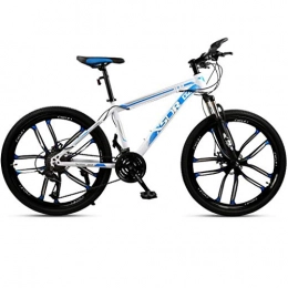 WYLZLIY-Home Bicicletas de montaña Bicicleta de montaña Mountainbike Bicicleta Bicicleta de montaña, bicicletas de marco de acero al carbono, doble freno de disco delantero y suspensión a prueba de golpes, de 26 pulgadas rueda del mag