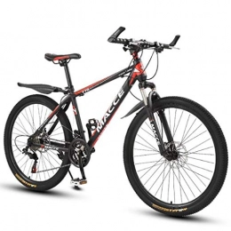 WYLZLIY-Home Bicicletas de montaña Bicicleta de montaña Mountainbike Bicicleta Bicicletas de montaña, de 26" bicicletas de montaña, con doble disco de freno y suspensión delantera, marco de acero al carbono, 21 de velocidad, velocidad