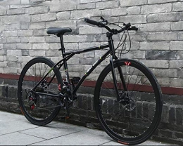 ZHTY Bicicleta Bicicletas de carretera de 26 pulgadas, bicicletas de 24 velocidades, hombres y mujeres solo para adultos, cuadro de acero de alto carbono, carreras de bicicletas de carretera, bicicletas con ruedas