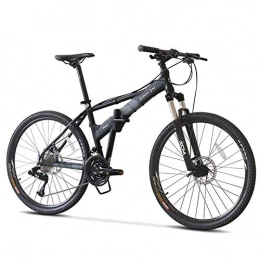 ZHTY Bicicleta Bicicletas de montaña, bicicleta de montaña rgida de 26 pulgadas y 27 velocidades, bicicleta antideslizante con marco de aluminio plegable, bicicleta de montaña para nios todoterreno para adultos
