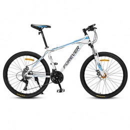 Chengke Yipin Bicicletas de montaña Chengke Yipin Outdoor Mountain Bike Bicycle Speed Bicycle 26 Inch High Carbon Steel Frame Student Youth Shock Absorber Mountain Bike-Azul_27 velocidades