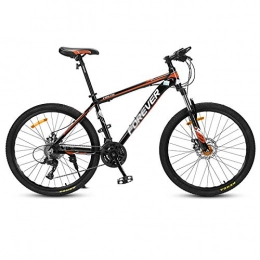 Chengke Yipin Bicicletas de montaña Chengke Yipin Outdoor Mountain Bike Bicycle Speed Bicycle 26 Inch High Carbon Steel Frame Student Youth Shock Absorber Mountain Bike-Naranja_24 velocidades