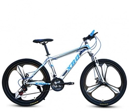 DGAGD Bicicletas de montaña DGAGD Bicicleta de montaña con Marco Ancho de 26 Pulgadas, neumático Ancho, Velocidad Variable, Freno de Disco para Adultos, Bicicleta de Tres Ruedas-Azul Plateado_24 velocidades