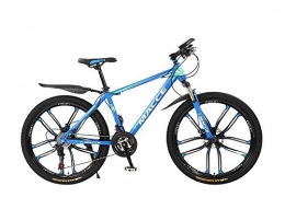 DGAGD Bicicleta DGAGD Bicicleta de montaña de 24 Pulgadas Bicicleta Masculina y Femenina de Velocidad Variable para Adultos de Diez Ruedas Que absorben los Golpes-Azul_21 velocidades
