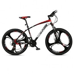 DGAGD Bicicleta DGAGD Bicicleta de montaña de 24 Pulgadas para Hombres y Mujeres, para Adultos, Ultraligera, para Carreras, Bicicleta Ligera, Tri-Cutter No. 1-Rojo Negro_24 velocidades