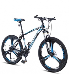 DGAGD Bicicleta DGAGD Bicicleta de montaña de 26 Pulgadas, Macho y Hembra, para Adultos, Velocidad Variable, Carreras, Bicicleta Ultraligera, Tri-Cutter-Azul Negro_30 velocidades