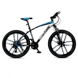 DGAGD Bicicleta DGAGD Bicicleta de montaña de 26 Pulgadas para Hombre y Mujer, para Adultos, Ultraligera, Bicicleta Ligera, Rueda de Diez cortadores-Azul Negro_21 velocidades