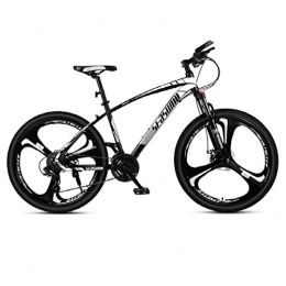 DGAGD Bicicleta DGAGD Bicicleta de montaña de 26 Pulgadas para Hombre y Mujer, para Adultos, Ultraligera, Bicicleta Ligera, Tri-Cutter n. ° 1-En Blanco y Negro_24 velocidades