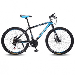 DGAGD Bicicleta DGAGD Rueda de radios de Bicicleta de Velocidad Variable para Adultos de Bicicleta de montaña de 24 Pulgadas-Azul Negro_24 velocidades