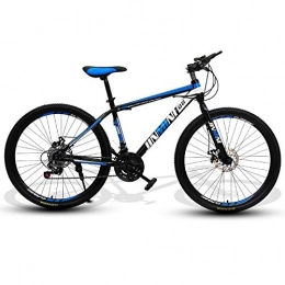 DGAGD Bicicleta DGAGD Rueda de radios de Bicicleta de Viaje de Velocidad Variable para Hombres y Mujeres Adultos de 26 Pulgadas-Azul Negro_24 velocidades
