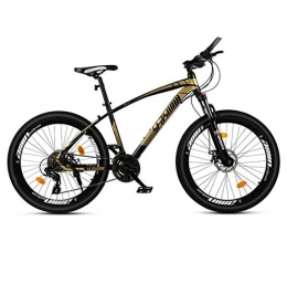 DGAGD Bicicletas de montaña DGAGD Rueda de radios de Bicicleta súper Ligera para Adultos Masculinos y Femeninos de Bicicleta de montaña de 24 Pulgadas-Oro Negro_30 velocidades