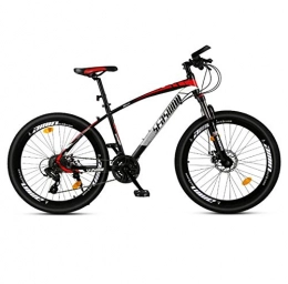 DGAGD Bicicletas de montaña DGAGD Rueda de radios de Bicicleta súper Ligera para Adultos Masculinos y Femeninos de Bicicleta de montaña de 24 Pulgadas-Rojo Negro_30 velocidades