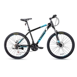 Dsrgwe Bicicleta Dsrgwe Bicicleta de Montaña, 26inch de la Bici de montaña / Bicicletas, carbón del Marco de Acero, suspensión Delantera de Doble Freno de Disco, Velocidad 21, Marco de 17 Pulgadas (Color : Blue)