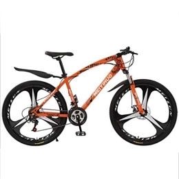 Dsrgwe Bicicleta Dsrgwe Bicicleta de Montaña, Bicicleta de montaña, Marco de Acero al Carbono Bicicletas Hardtail, Doble Disco de Freno y suspensión Delantera, 26" Rueda mag (Color : Orange, Size : 27 Speed)