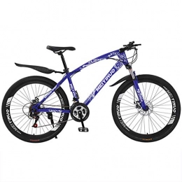FXMJ Bicicleta FXMJ Bicicleta de montaña de 26 Pulgadas, Cuadro de Acero de 17", Cambio Trasero de 27 velocidades y palancas giratorias de Micro-Cambio, Bicicleta de montaña de Velocidad Variable, Azul