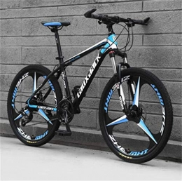 GQQ Bicicleta GQQ Bicicleta de Carretera, Bicicleta de Montaa de Velocidad Variable Campo a Travs, Bici de Montaa de Amortiguacin de 26 Pulgadas, Azul Negro, 30 Velocidades