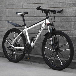 GQQ Bicicletas de montaña GQQ Bicicleta de Carretera Marco de Acero con Alto Contenido de Carbono Bicicleta de Campo Traviesa para Adultos - Bicicleta de Montaa Rgida de Ciudad, 24 Velocidades