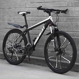 GQQ Bicicletas de montaña GQQ Bicicleta de Montaa Cortadora de 26 Pulgadas 10, Acero con Alto Contenido de Carbono, B, 21 Bicicleta de Velocidad Variable, una