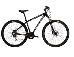 KROSS Bicicletas de montaña Kross Hexagon 6.0 Mountain Mountain Bike M 19 pulgadas 48 cm Marco 29 pulgadas Ruedas Freno de disco, Shimano 24 velocidades Hardtail Bicicleta Negro Gris Grafito