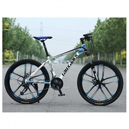 KXDLR Bicicleta KXDLR Bicicleta De Montaa, con Rgido De Alta Carbn del Marco De Acero De 17 Pulgadas, 30 Velocidad Tren De Transmisin, Frenos Dual del Petrleo, Y De 26 Pulgadas Ruedas, Azul