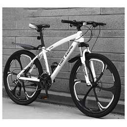 KXDLR Bicicleta KXDLR Bicicleta de montaña, 26 Pulgadas Ruedas de Bicicleta Edad, Estructura de aleación de Aluminio desplazable Bloqueo Delantero Tenedor-Suspensión de Bicicletas de montaña, Blanco, 27 Speed