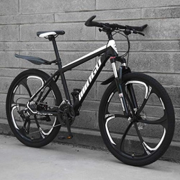 Langlin Bicicletas de montaña Langlin Bicicleta de montaña para Hombre de 26 Pulgadas Sistema de Freno de Doble Disco de Cuadro Duro Bicicletas de Acero con Alto Contenido de Carbono Bicicletas MTB Todo Terreno, 03, 26" 30 Speed