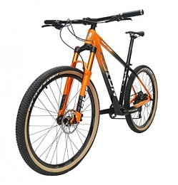  Bicicleta Leichter Carbon-Mountainbike, 27, 5 / 29 Zoll 12 Geschwindigkeit MTB Mountainbike Hydraulische Scheibenbremse Kohlefaser-Mountainbike naranja-29x17