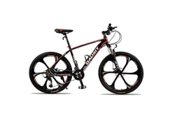 Generic Bicicletas de montaña Mountain Bike, Bicicleta de montaña Bicicleta de montaña rígida Unisex 24 / 27 / 30 Velocidades 26 Pulgadas Ruedas de 6 radios Bicicleta de Cuadro de Aluminio con Frenos de Disco y hor