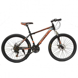 MYMGG Bicicleta MYMGG Bicicleta de montaña de 21 velocidades (24 Pulgadas, 26 Pulgadas) Frenos de Disco MTB para Hombre, Orange, 26inches