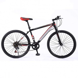 ndegdgswg Bicicleta ndegdgswg Bicicleta de montaa, 26 pulgadas, 7 velocidades, ligera, de doble choque, aleacin de aluminio, de 26 pulgadas, 7 velocidades, color negro y rojo