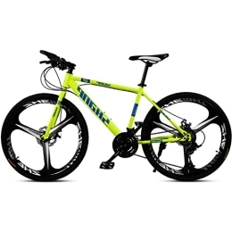 RSDSA Bicicletas de montaña RSDSA Adultmountain Bike, Carbon Steelmountain Bike 21 / 24 / 27 Speed Full Bicycle Suspension MTB Gears Double Disc Brakesmountain Bicycle, Amarillo, 21speed