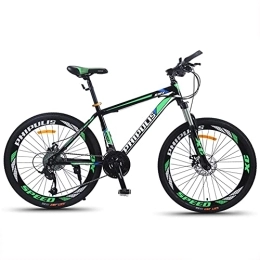 SHANJ Bicicleta SHANJ Bicicleta de Montaña de 24 / 26 Pulgadas para Hombres y Mujeres Adultos, Bicicleta de Carretera de Ciclismo al Aire Libre, 21-30 Velocidades, Frenos de Disco Dobles, Horquilla de Suspensión