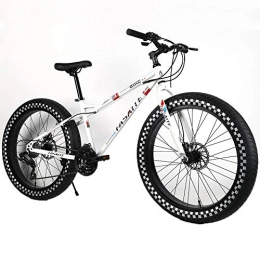 YOUSR Bicicleta YOUSR Bicicletas de montaña Suspensión Completa Bicicletas de montaña Shimano Unisex's White 26 Inch 30 Speed