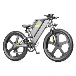 Electric oven Bike 26 inch Fat Tire Electric Bicycle 48V*25Ah Lithium Battery 28MPH Beach Snow Mountain E-Bike 7 Speed Commute Ebike for Adults Female Male Aluminum Frame (Color : 1500W)