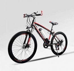 SHJR Electric Mountain Bike Adult Men Electric Mountain Bike, 36V Lithium Battery Electric Bicycle, Carbon Steel Frame E-Bikes, Auxiliary Cruising 50-60 km, D, 50KM