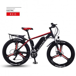 AKEFG Electric Mountain Bike AKEFG 36V 350W Electric Bike Electric Mountain Bike 26inch E-Bike 27 Speeds Mens Sports Mountain Bike Lithium Battery Hydraulic Disc Brakes, Red