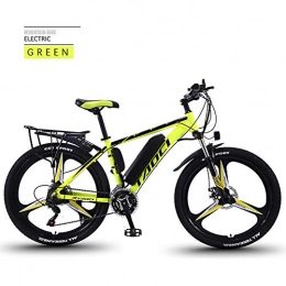 AKEFG Electric Mountain Bike AKEFG 36V 350W Electric Bike Electric Mountain Bike 26inch E-Bike 27 Speeds Mens Sports Mountain Bike Lithium Battery Hydraulic Disc Brakes, Yellow