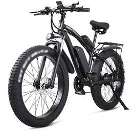 AWJ Electric Mountain Bike AWJ 26 Inch Electric Bike 1000W Mens Mountain Bike Snow Bike 48V 17Ah Lithium Battery 4.0 Fat Tire E-Bike