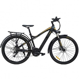 AYHa Electric Mountain Bike AYHa Adults Mountain Electric Bike, 27.5 inch Travel E-Bike Dual Disc Brakes with Mobile Phone Size LCD Display 27 Speed Removable Battery City Electric Bike, Gray Orange, B 9.6AH