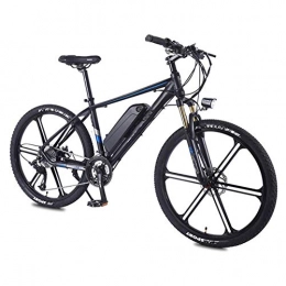 AYHa Electric Mountain Bike AYHa Electric Mountain Bike, 350W 26" Adults Urban E-Bike Removable Lithium Battery 27 Speed Dual Disc Brakes Aluminum Alloy Frame Unisex, Black, 10AH