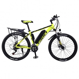 BAIYIQW Electric Mountain Bike BAIYIQW Electric Bike Electric Bicycle 36V350 motor / 4h charging battery life 50km / 70km / 90km / body weight 25kg, load-bearing 120kg / aluminum alloy frame, yellow 13AH, 30 speed