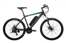 Basis Bike Basis Thrasher Mens Front Suspension Electric Mountain Bike 26" Wheel, LCD Display - Black (10Ah Battery)