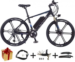 Bike Bike BIKE Electric Mountain Bike, Electric Bicycle - 27 Speed, 26 Inch, 350W Motor, 30Km / H, Removable Lithium Battery, Suitable for All Terrain Black-70Km, Black, 70Km
