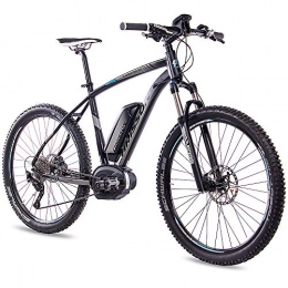 CHRISSON Electric Mountain Bike CHRISSON inches Pedelec Electric / 3.0E-BIKE Electric Mountain Bike with Matt Black 10g Deore XT Bosch Pline CX and Power PACK50044cm